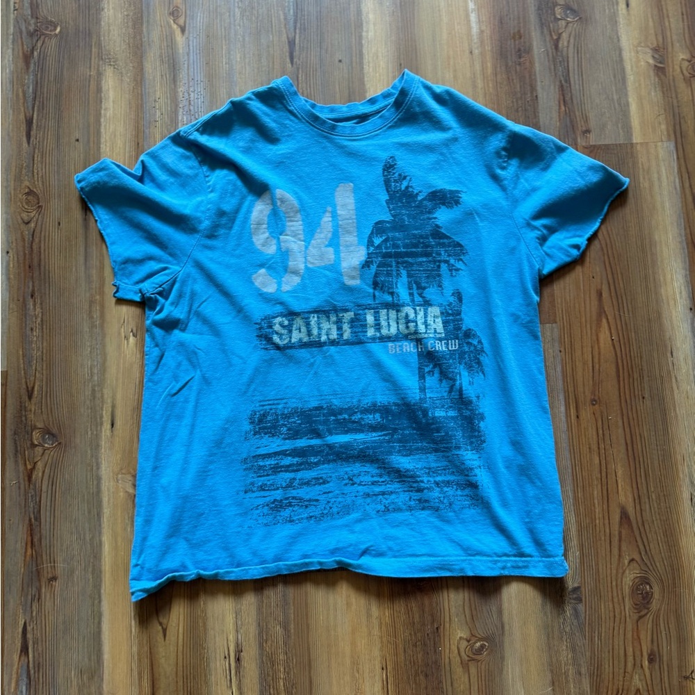 Caribbean Joe Teal T-Shirt with Logo